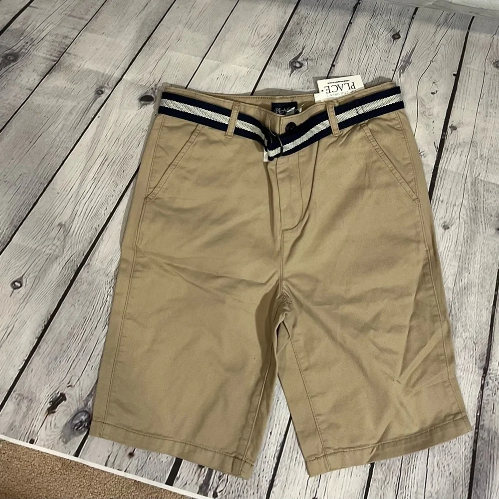 Children's Place Boys' Belted Chino Shorts NWT